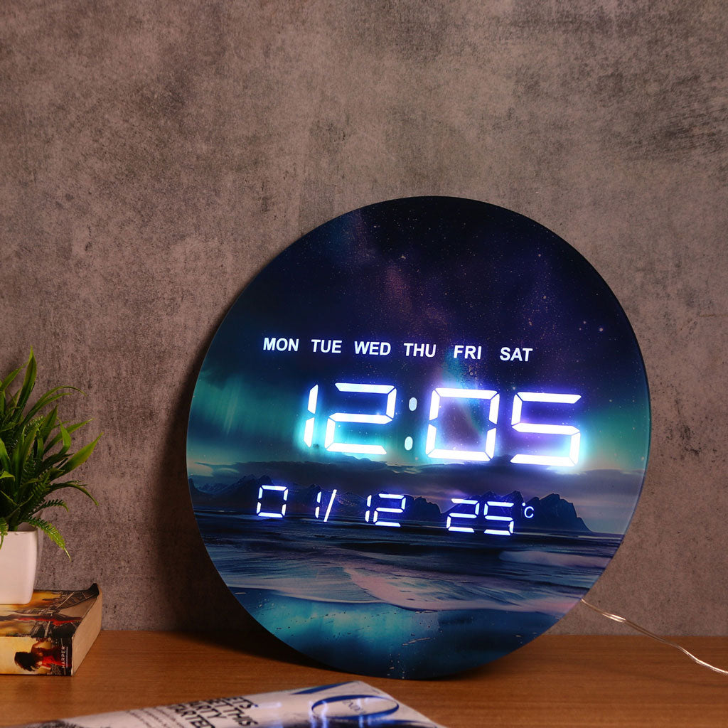 Bigsmall Northern Lights Clock