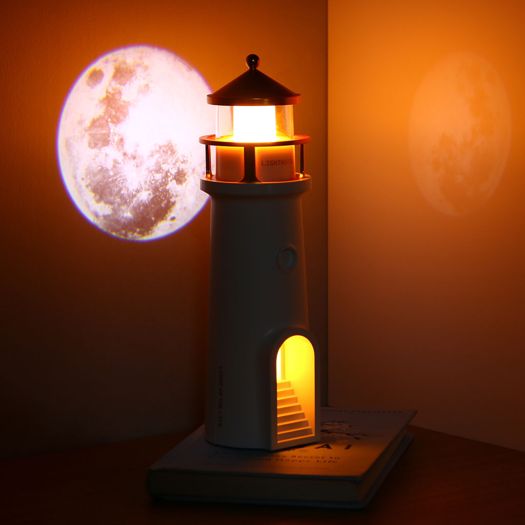 Lighthouse Lamp with Projector