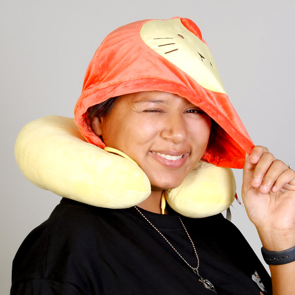 Animal Hoodie Travel Pillow